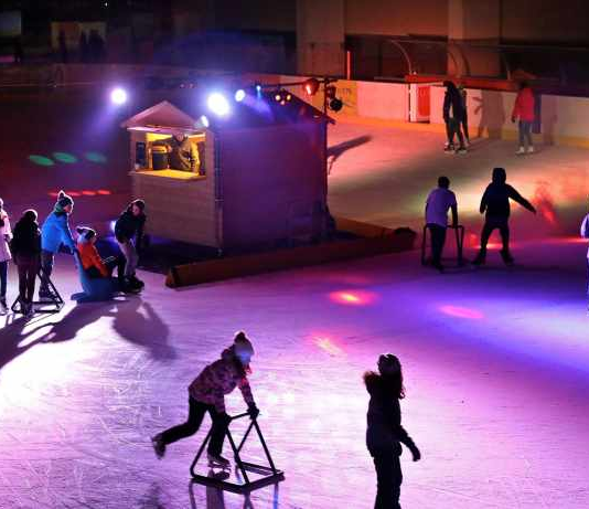 Refreshing Fun at the Synthetic Ice Skating Rink